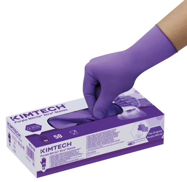 Kimtech Science Purple Nitil XTRA Handschuhe L Ktn 10x50