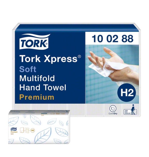 TORK® Xpress® weiche Multifold (Interfold) Handtücher H2 System