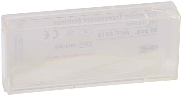 Tofflemire Matrizen 6,3mm transparent Pa 50