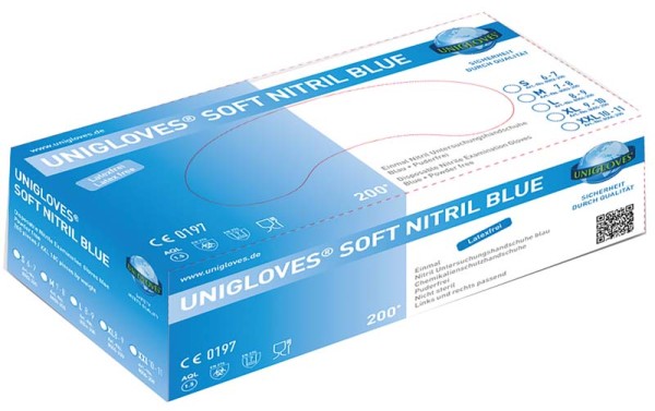 Soft Nitril blue 200 Handschuhe XL Pa 200