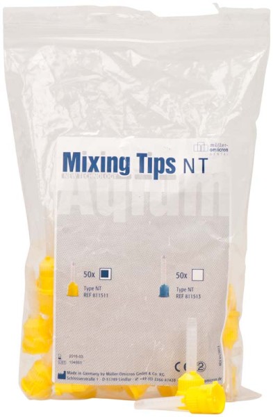 Mixing Tips Typ NT gelb Pa 50